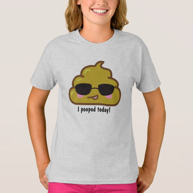 ICH KACKTE HEUTE! Funny T - Shirt (Vorderseite)