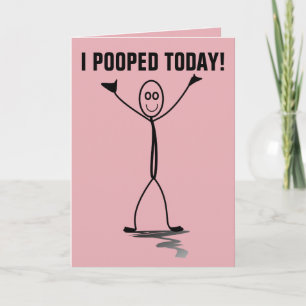 ICH KACKTE HEUTE! FUNNY VALENTINE'S DAY CARDS KARTE