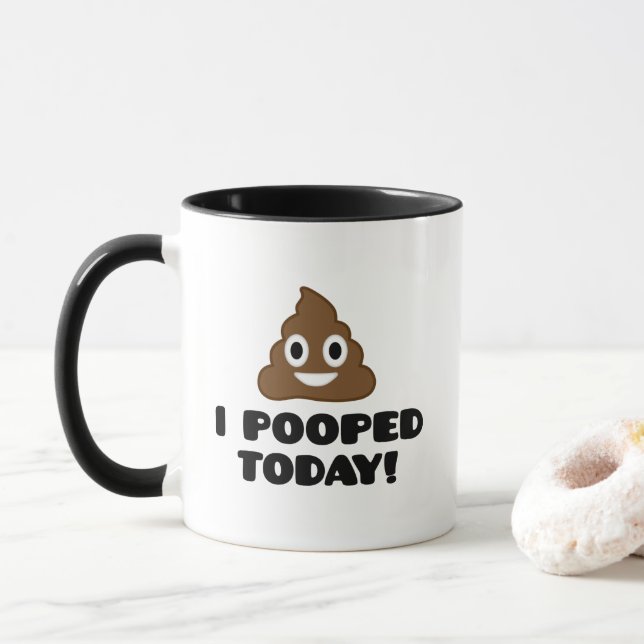 Ich kackte heute Kaffee-Tasse Tasse (Mit Donut)