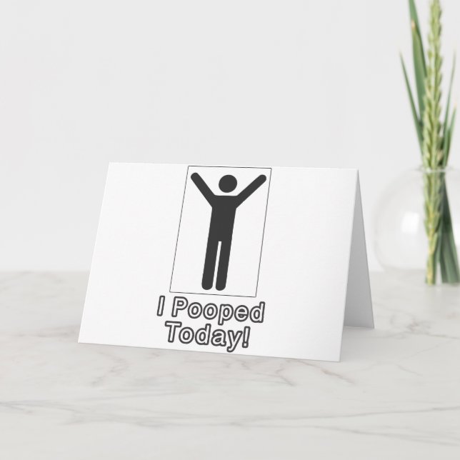 Ich kackte heute karte (Vorderseite)