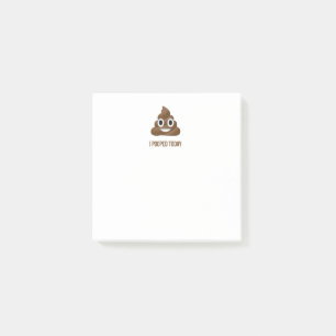 Ich kackte heute lächelnden Emoticon Post-it Klebezettel