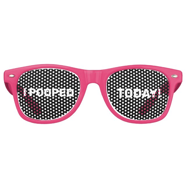 ICH KACKTE HEUTE! ÜBER DEN HILFLOSEN SUNGLASSEN PARTYBRILLE (Vorderseite)