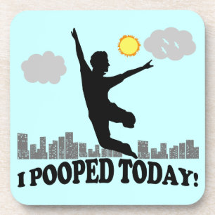 Ich kackte heute untersetzer