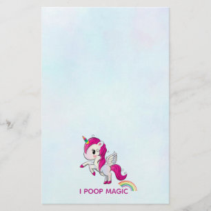 Ich Kackte Magic Funny Unicorn Sprichwort Briefpapier