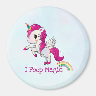 Ich Kackte Magic Funny Unicorn Sprichwort Magnet