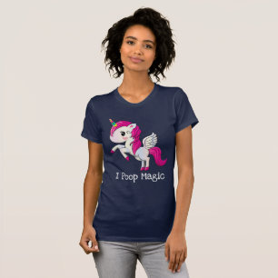 Ich Kackte Magic Funny Unicorn Sprichwort T-Shirt