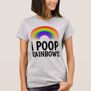 Ich KACKTE RAINBOWS Funny T - Shirt