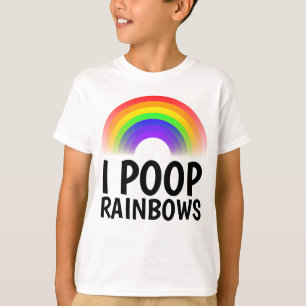 Ich KACKTE RAINBOWS Funny T - Shirt