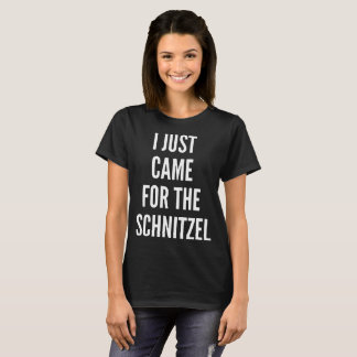 ICH KAM GERADE FÜR DEN SCHNITZEL V - Hals-T - T-Shirt