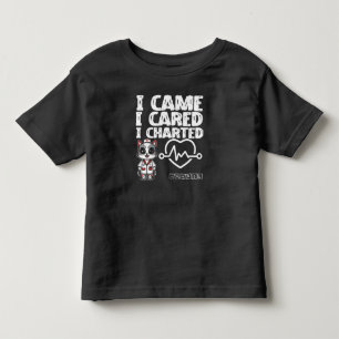 Ich kam, ich kümmerte mich, ich zeichnete - Kranke Kleinkind T-shirt