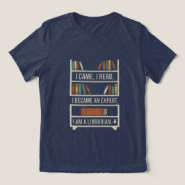 Ich kam, ich las, ich wurde Experte, ich bin Bibli Tri-Blend Shirt