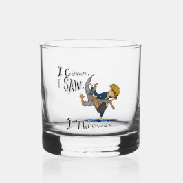 Ich kam, ich sah, ich drehte. lustiger Judo Whiskyglas