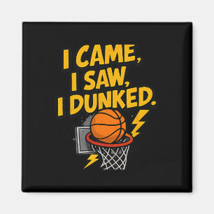 Ich kam ich sah ich dunkte Sketll Sport Pun Grafik Magnet