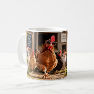 Ich kam, ich sah, ich gackerte Hühner-Tasse Kaffeetasse