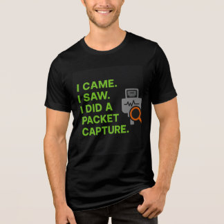 Ich kam, ich sah, ich machte eine Paketaufnahme Tri-Blend Shirt