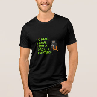 Ich kam, ich sah, ich machte eine Paketaufnahme Tri-Blend Shirt