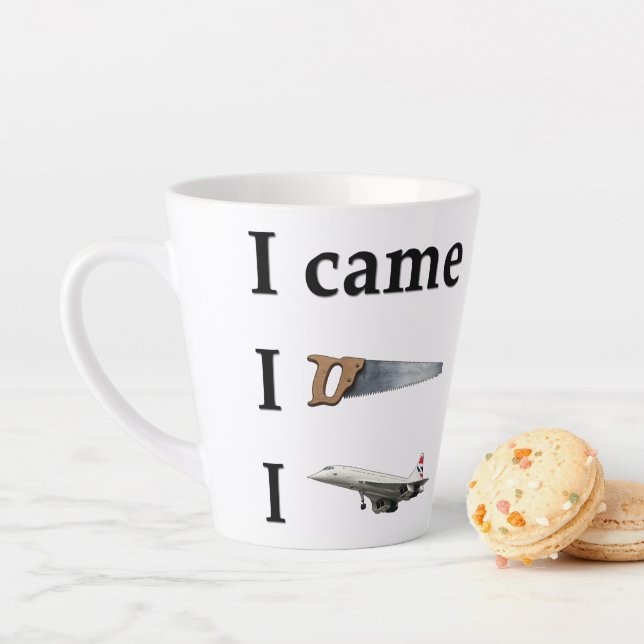 Ich kam, ich sah, ich… milchtasse (Beispiel)