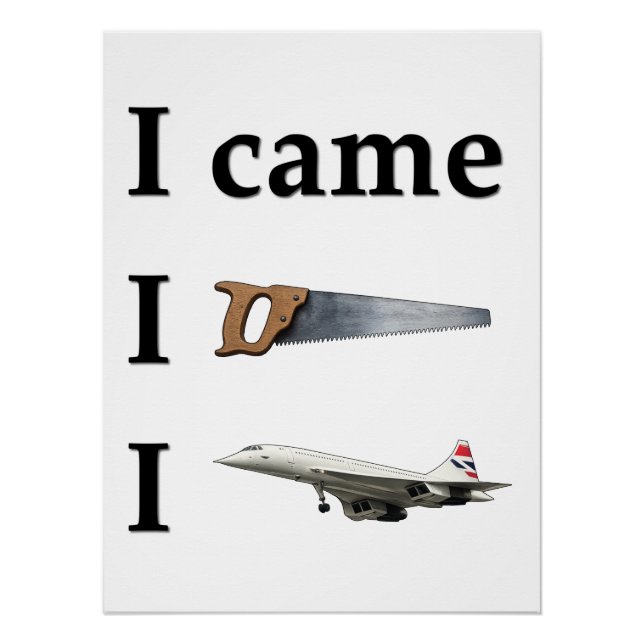 Ich kam, ich sah, ich… poster (Vorderseite)