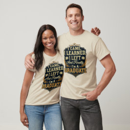 Ich kam, lernte, Links und schließlich bin ich ein T-Shirt