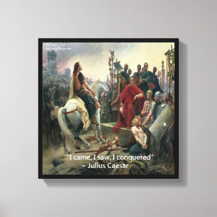 Ich kam, sah ich erobert Caesar Canvas Print Leinwanddruck