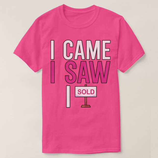 Ich kam und sah 1 T-Shirt (Design vorne)