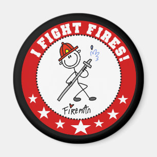 Ich kämpfe Feuerwehrmänner Magnet