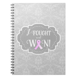 Ich kämpfte und gewann | Brustkrebserkrankung Notizblock