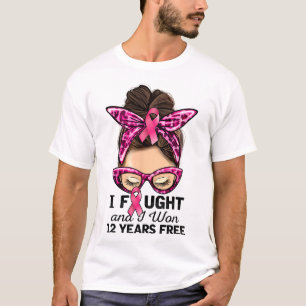 Ich kämpfte und ich gewann 12 Jahre Freie Messy Bu T-Shirt