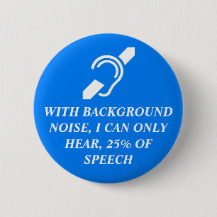 ICH KANN 25% VON REDE NUR HÖREN BUTTON