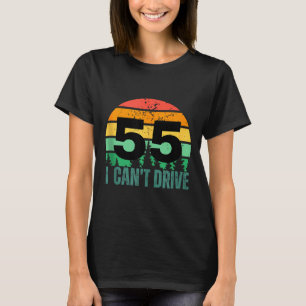 Ich kann 55 Bday Retro Geburtstagsfeier für Männer T-Shirt