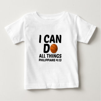 ICH KANN ALLE DINGE BASKETBALL BABY T-SHIRT