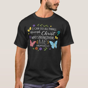 Ich kann alle Dinge durch Christus Bibelvers Rel T-Shirt