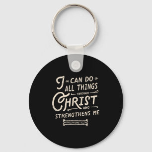 Ich kann alle Dinge durch Christus Bibelvers Zitat Schlüsselanhänger