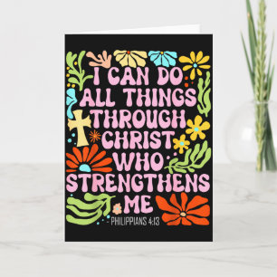 Ich kann alle Dinge durch Christus, der mich stärk Karte