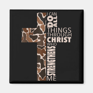 Ich kann alle Dinge durch Christus, der mich stärk Magnet