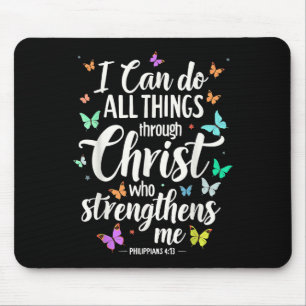 Ich kann alle Dinge durch Christus, der mich stärk Mousepad