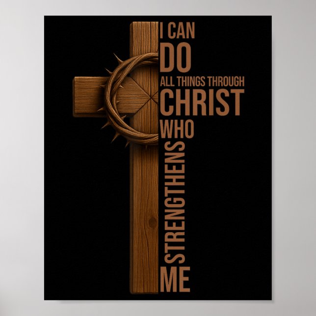 Ich kann alle Dinge durch Christus Jesus tun Chris Poster (Vorne)