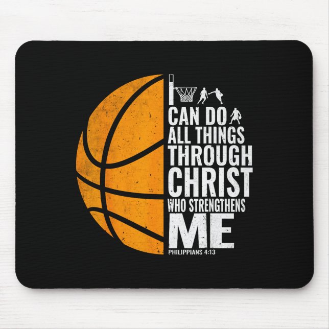 Ich kann alle Dinge durch Christus tun Christliche Mousepad (Vorne)
