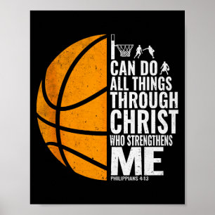 Ich kann alle Dinge durch Christus tun Christliche Poster
