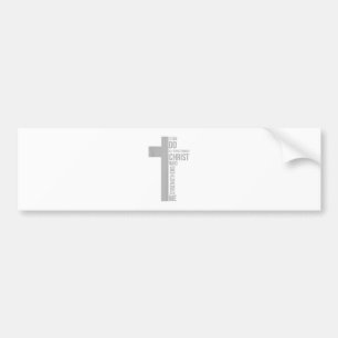 Ich kann alle Dinge durch Christus tun, der mich s Autoaufkleber