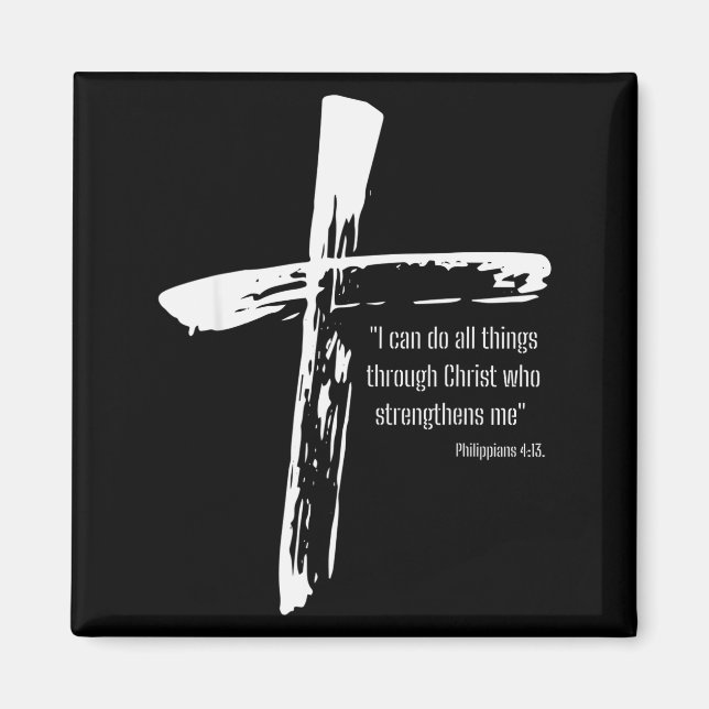 Ich kann alle Dinge durch Christus tun, der mich s Magnet (Vorne)
