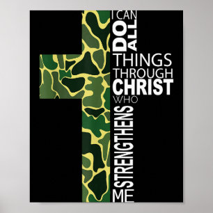 Ich kann alle Dinge durch Christus tun, der mich s Poster