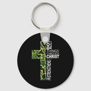 Ich kann alle Dinge durch Christus tun, der mich s Schlüsselanhänger