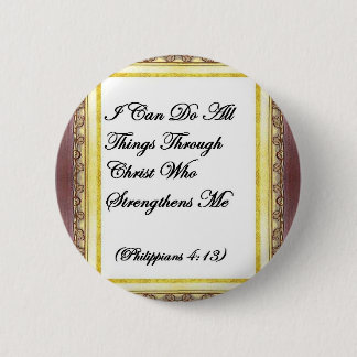 Ich kann alle Sachen durch Christus-Knopf tun Button