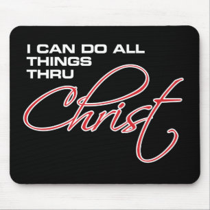 Ich kann alle Sachen durch Christus - Osteen tun Mousepad
