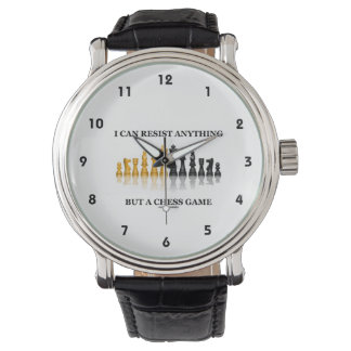 Ich kann alles außer einem Schachspiel widerstehen Armbanduhr