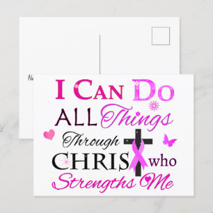 ICH KANN ALLES DURCH CHRIST MACHEN POSTKARTE
