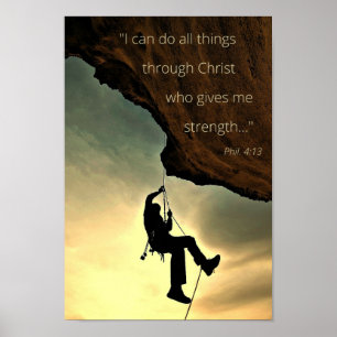 Ich kann alles durch Christ Poster 11' x 14 machen