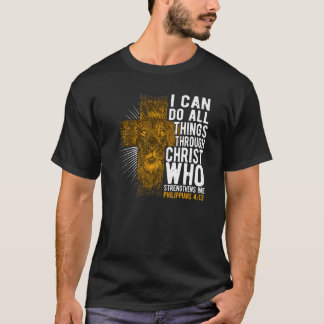 Ich kann alles durch Christi Bibel Verse Chr tun T-Shirt