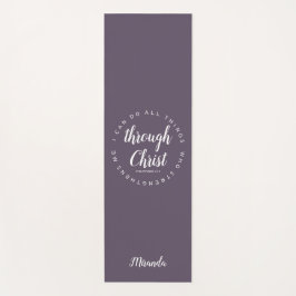 Ich kann alles durch Christi Pflaumengebet oder Yogamatte